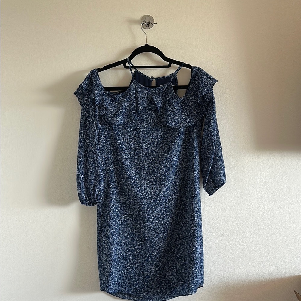 Michael Kors Navy Long Sleeve Dress